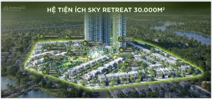 Căn hộ 1 phòng ngủ 38m2 1PN 1WC Sky Retreat, Quỹ hàng ưu tiên,Hướng cao tốc thoáng mát