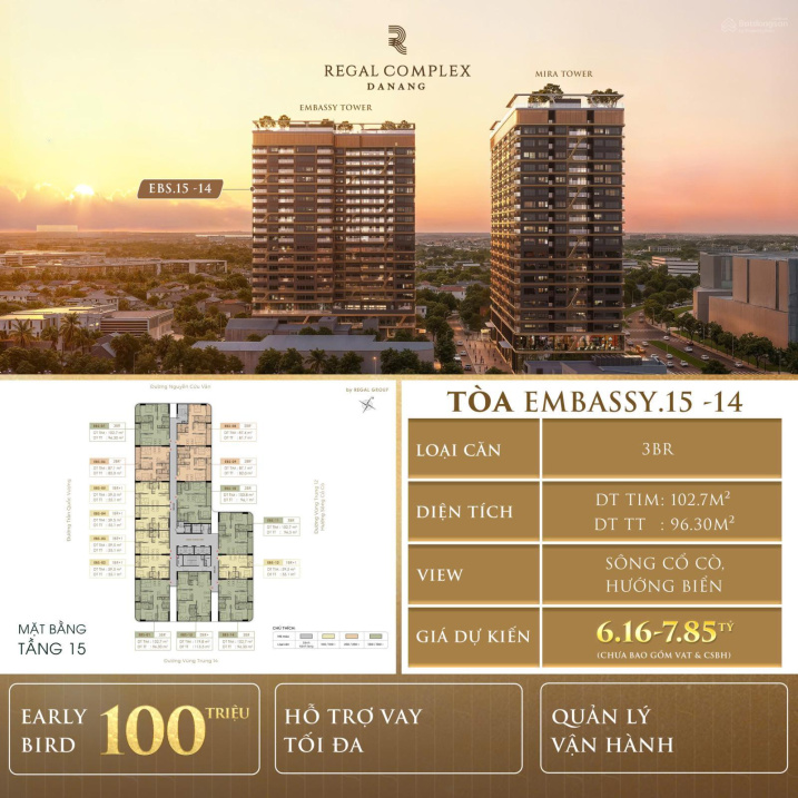 Căn hộ 6 sao giữa trung tâm Đà Nẵng – giá chỉ từ 5,8 tỷ. Quá rẻ so với ‘ngáo giá’ hàng chục tỷ ở