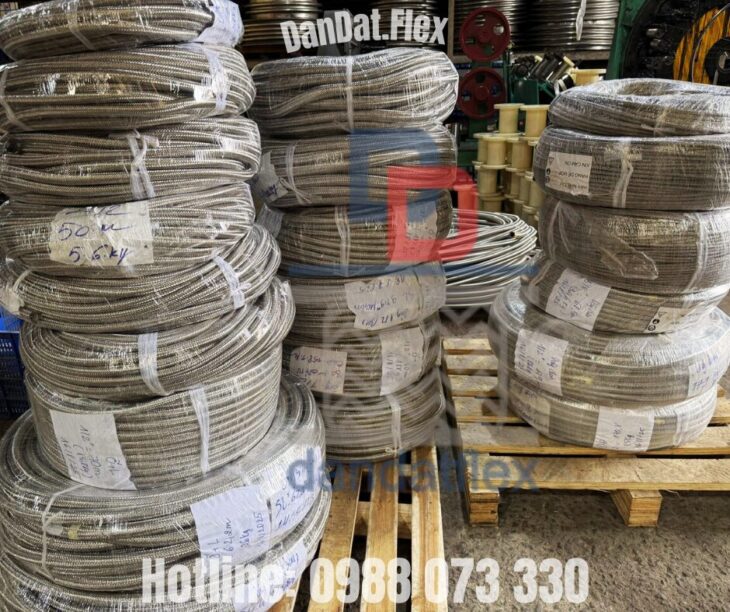 Dây Điện Bọc Lưới Inox 304 | Dây Điện Đan Lưới Chống Nhiễu | Đan Lưới Inox | Vỏ Bện Inox 304