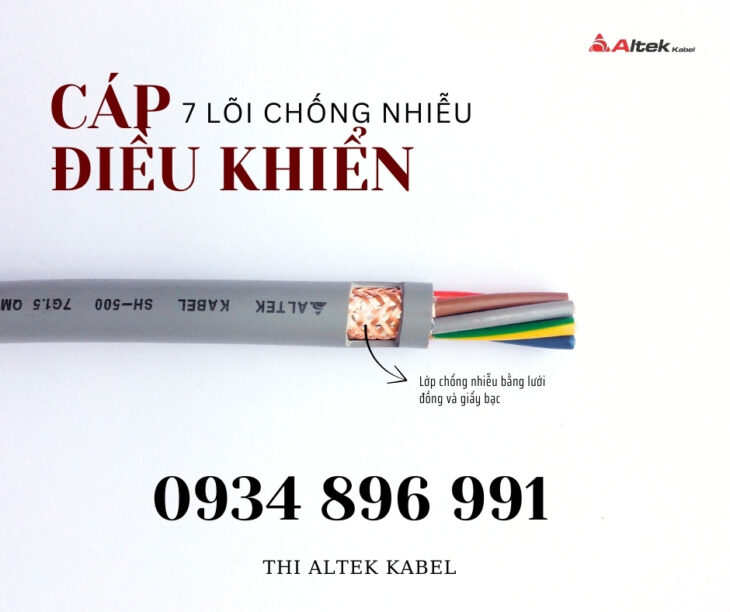 Cáp Điều Khiển 7 Lõi Altek Kabel – Có & Không Chống Nhiễu, Giá Tốt