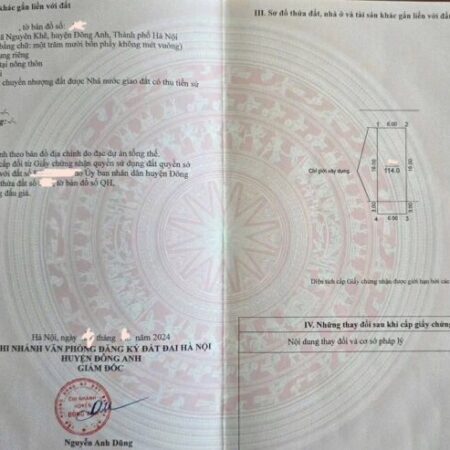 💥 Giá RẺ – Vị trí ĐẸP – Gia chủ CẦN BÁN 💥 Băng 2 đường Lê Hữu Tựu – Liền kề KĐT Nguyên Khê –