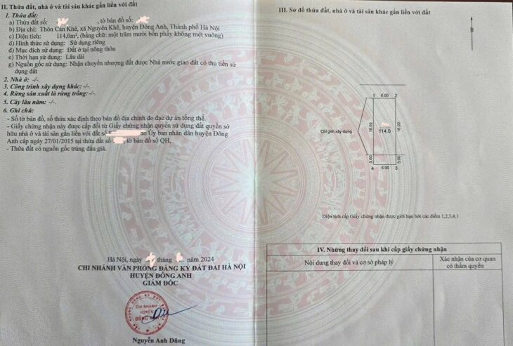 💥 Giá RẺ – Vị trí ĐẸP – Gia chủ CẦN BÁN 💥 Băng 2 đường Lê Hữu Tựu – Liền kề KĐT Nguyên Khê –