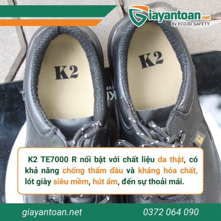 KING’S KR7000-R – Giày bảo hộ đa năng, chuẩn an toàn Châu Âu