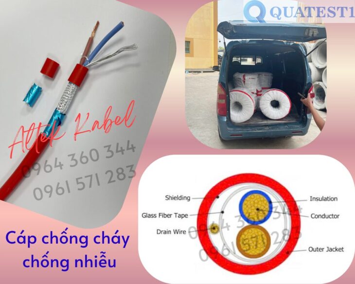 Giá tốt cáp chống cháy chống nhiễu Altek Kabel 2×0.75 tại HCM