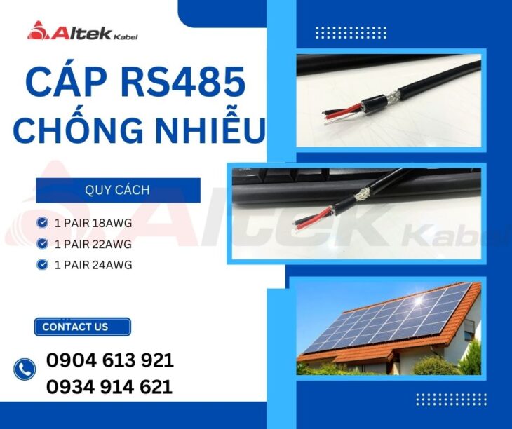 cáp tín hiệu rs485 2p22awg chống nhiễu Altek Kabel chính hãng Đà Nẵng, Hà Nội, HCM