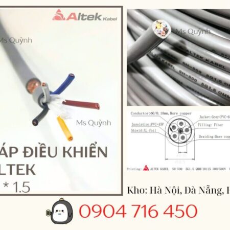 Cáp điều khiển chống nhiễu Altek Kabel 5×1.5mm2 Đà Nẵng