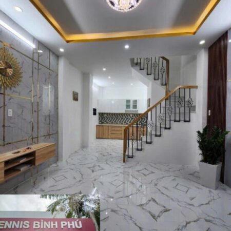 NHÀ BÀ HOM. 4.5 x 8M, 4 TẦNG ĐẸP MỚI XÂY GẦN VX PHÚ LÂM QUẬN 6 ,CHỈ 4TỶ NHỈNH
