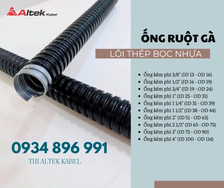 Ống Ruột Gà Lõi Thép và Đầu Nối Size phi 16, phi 32– Giao Hàng Toàn Quốc