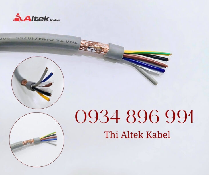 Cáp điều khiển 5×0.75mm², 5×1.0mm² chống nhiễu Altek Kabel – Giá tốt, hàng sẵn kho