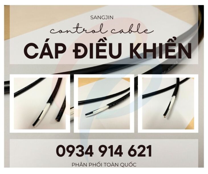 Cáp điều khiển Sangjin 2×1.25 tiêu chuẩn HQ sẵn hàng HCM