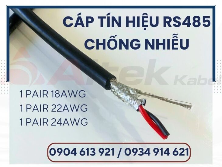 Cáp Tín Hiệu Vặn Xoắn Chống Nhiễu RS485 1P 18AWG – Altek Kabel