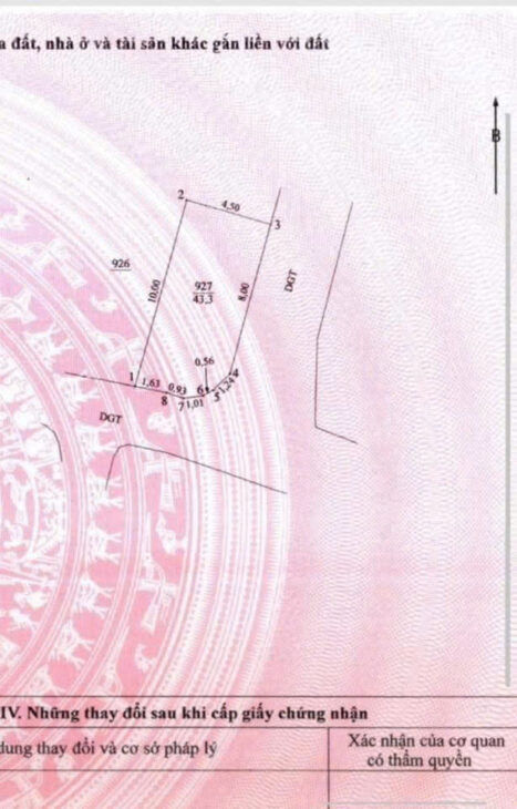 Duy nhất căn 5 tầng tân lập. đan phượng. hà nội. lô góc đường rộng .ô tô vào nhà Diện tích 43,3m