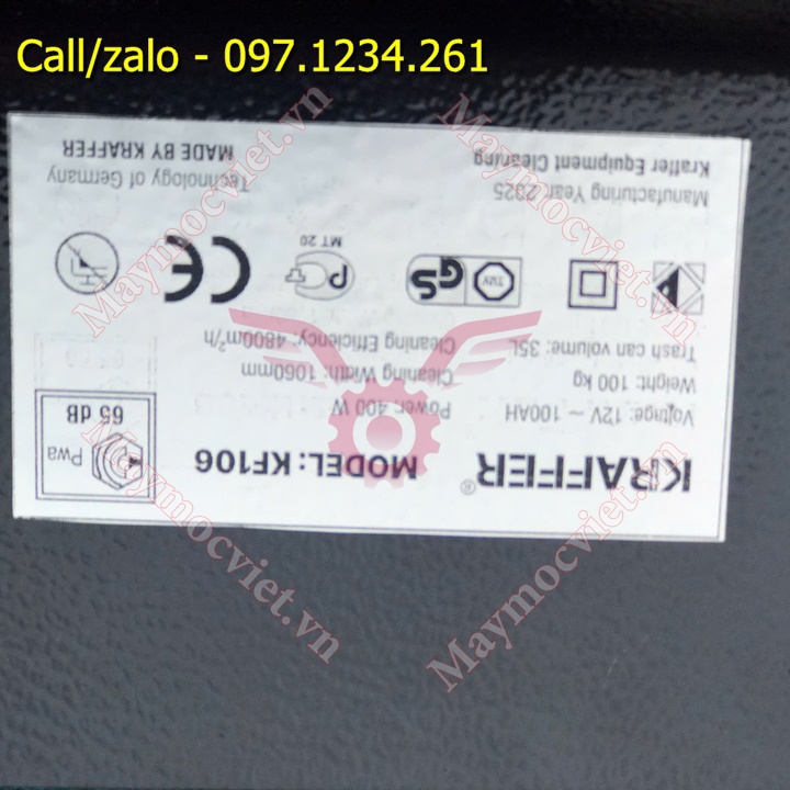 Máy quét rác đẩy tay Kraffer KF106 giá rẻ