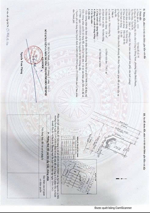 BÁN NHÀ CHÍNH CHỦ – 268,6m2 – KHU ĐÔ THỊ VẠN PHÚC, THỦ ĐỨC