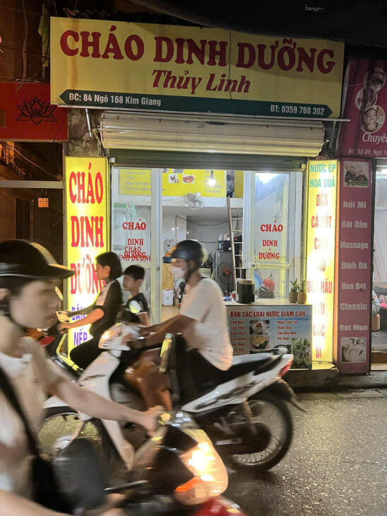 SANG NHƯỢNG QUÁN CHÁO TÂM HUYẾT TẠI SỐ 84, NGÕ 168 KIM GIANG, PHƯỜNG ĐỊNH CÔNG, HÀ NỘI