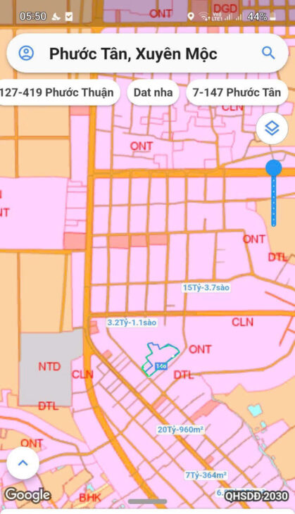 ĐẤT ĐẸP – GIÁ TỐT – Bán GẤP Lô Đất Tiềm Năng Tại Xã Phước Tân, Xuyên Mộc, Bà Rịa – Vũng Tàu
