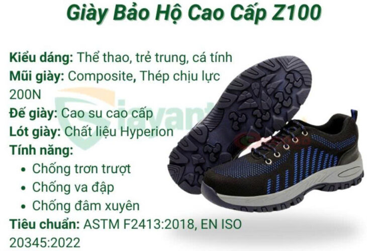 Giày bảo hộ Z100 – Trẻ trung & An toàn tối ưu