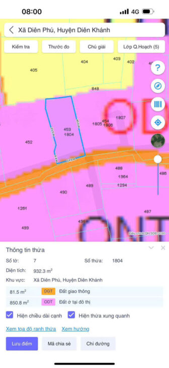 BÁN LÔ ĐẤT NGANG 21m QH THỔ CƯ TẠI DIÊN PHÚ, DIÊN KHÁNH.