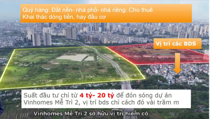 NHÀ SIÊU ĐẸP – GIÁ TỐT Đón sóng đầu cơ dự án Vinhomes Mễ Trì 2, Nam Từ Liêm- Suất đầu tư chỉ từ 4 tỷ