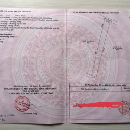 ĐẤT ĐẸP – GIÁ TỐT – CHÍNH CHỦ CẦN BÁN Tại Dương Tơ, Tp Phú Quốc, Kiên Giang