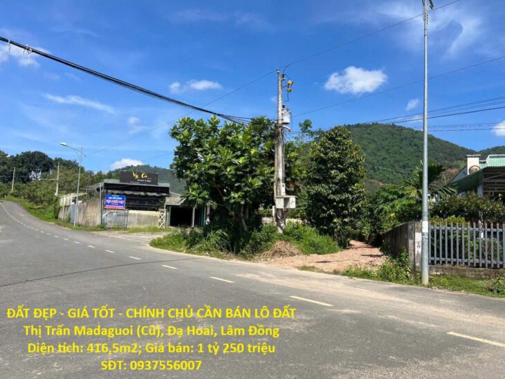 ĐẤT ĐẸP – GIÁ TỐT – CHÍNH CHỦ CẦN BÁN LÔ ĐẤT Thị Trấn Madaguoi (Cũ), Đạ Hoai, Lâm Đồng