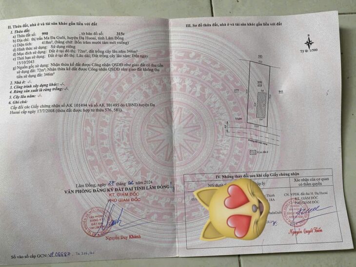 ĐẤT ĐẸP – GIÁ TỐT – CHÍNH CHỦ CẦN BÁN LÔ ĐẤT Thị Trấn Madaguoi (Cũ), Đạ Hoai, Lâm Đồng