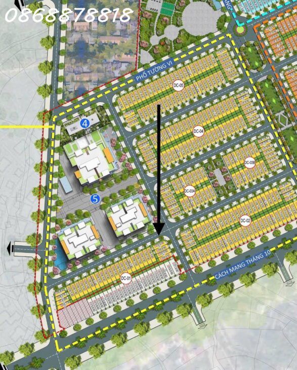 Bán lô góc 2 mặt tiền 103.5m² KĐT Cầu Trúc Sông Công, ngay sau đường Cách Mạng Tháng Mười