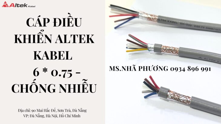 CÁP ĐIỀU KHIỂN ALTEK KABEL 6 LÕI 0.75MM2