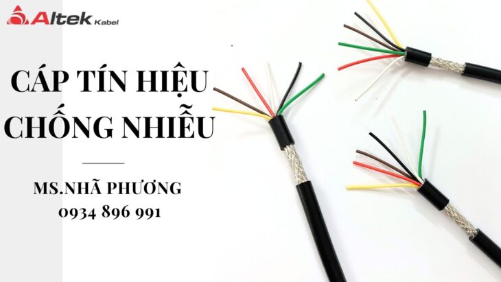 CÁP TÍN HIỆU CHỐNG NHIỄU 2/4/6/8 LÕI 0.22 MM2
