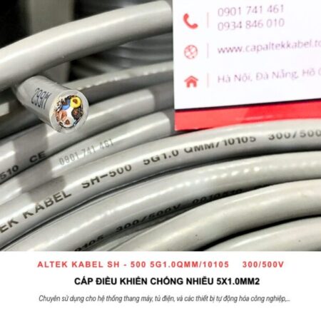 Cáp tín hiệu 5×1.0 chống nhiễu Altek Kabel Đà Nẵng, Huế, Quảng Nam, Bình Định