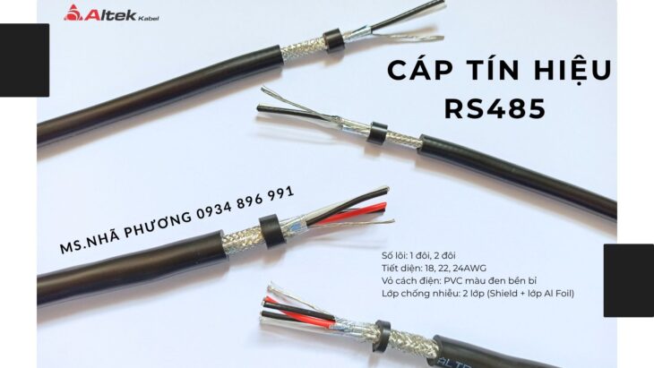 CÁP TÍN HIỆU RS485 1 PAIR 18 AWG ATEK KABEL