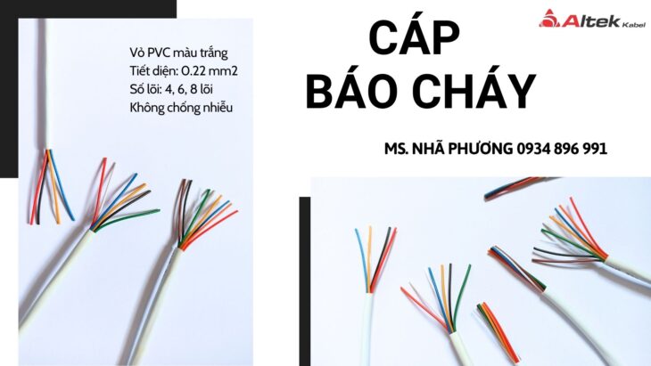 CÁP TÍN HIỆU BÁO CHÁY – ALTEK KABEL, 4/6/8 LÕI 0.22 MM2 ĐÀ NẴNG, HÀ NỘI, HCM.
