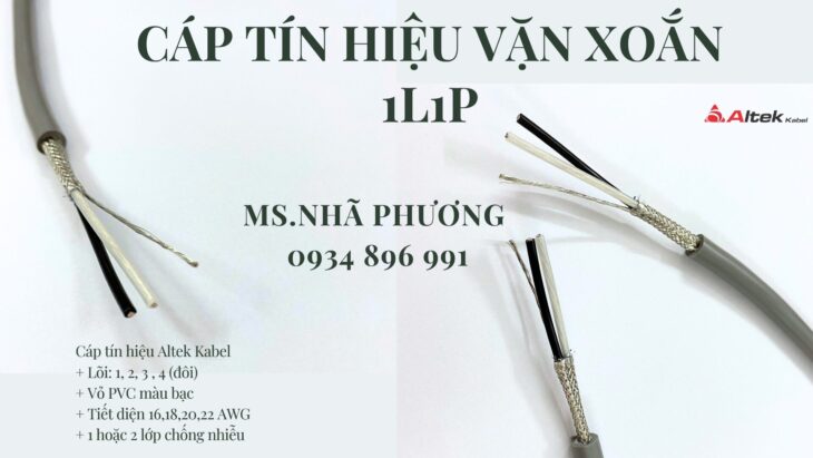 CÁP TÍN HIỆU VẶN XOẮN ALTEK KABEL 1 LÕI 22AWG CÓ SẴN.