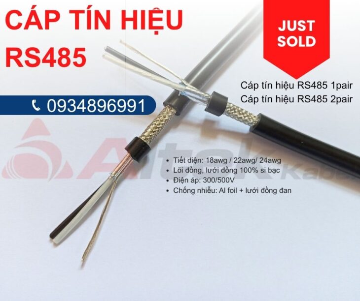 Cáp RS485 –1pr18awg,2pr20awg Altek Kabel HÀ NỘI