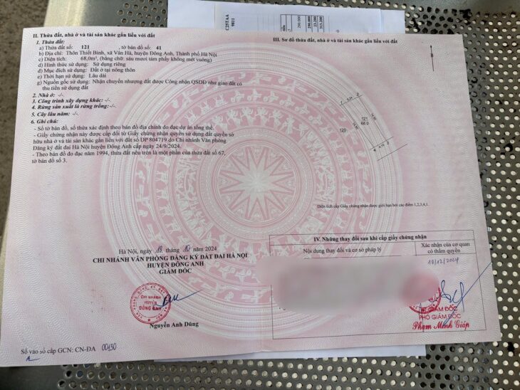 Bán 68m Thiết Binh Vân Hà chỉ hơn 4 tỷ đường ô tô tránh-giá 6x