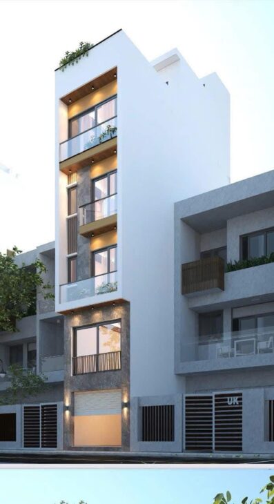 BÁN NHÀ VÕ CHÍ CÔNG- Ô TÔ- thang máy ở ngay -65M 5 TẦNG 14.3 TỶ