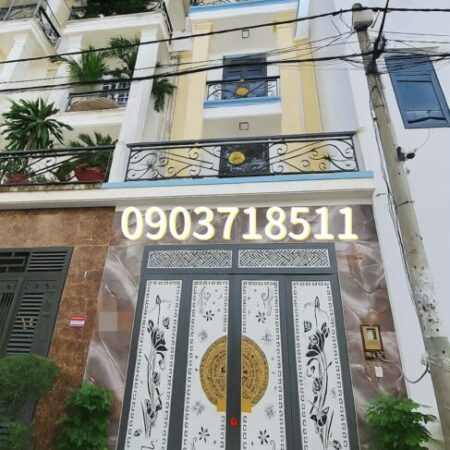 NHÀ 4 TẦNG BTCT MỚI ĐẸP 60M2, ĐƯỜNG NHỰA XE HƠI 7M. KHU PHÂN LÔ NHÀ CAO TẦNG – NGUYỄN ẢNH THỦ QUẬN