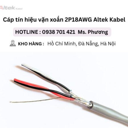 Cáp tín hiệu vặn xoắn 2P18AWG Altek Kabel Đà Nẵng, Hà Nội, Hồ Chí Minh