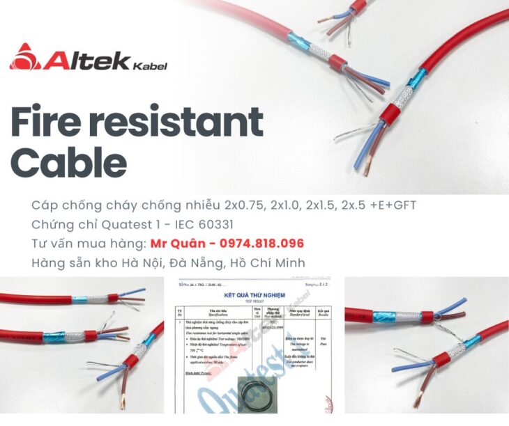 Cáp chống cháy chống nhiễu Altek Kabel – Giá xưởng