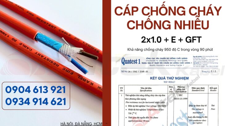 Cáp tín hiệu báo cháy chống cháy chống nhiễu 2×1.0 Altek Kabel tại Hà Nội, Đà Nẵng, HCM