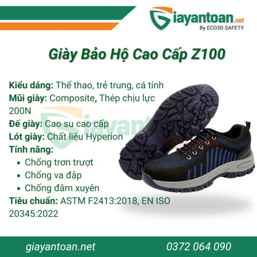 Giày bảo hộ lao động cao cấp Z100