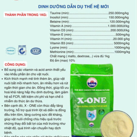 X-ONE – Dinh dưỡng dẫn dụ thế hệ mới cho tôm cá X-ONE – Dinh dưỡng dẫn dụ thế hệ mới cho tôm cá