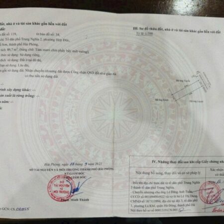 Bán lô đất giá hiếm TDP Trung Nghĩa – Đồ Sơn, chỉ 1,9x tỷ ZALO 0567 222 555