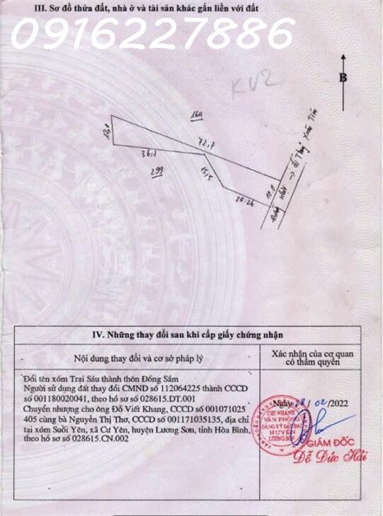 BÁN LÔ ĐẤT ĐẸP – XÃ LƯƠNG SƠN – GIÁ CHỈ HƠN 7,5 Tr/m²!