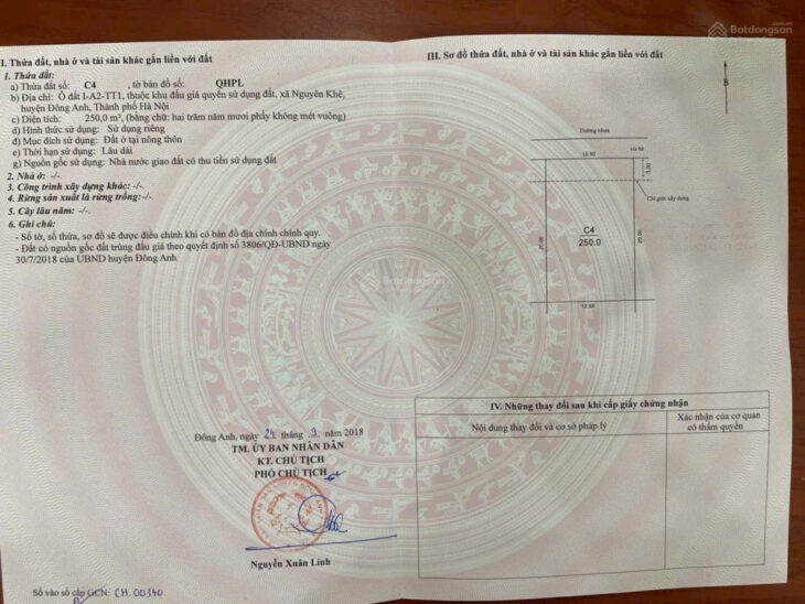 Bán đất khu đô thị Nguyên Khê – Kinh doanh đỉnh – gia’ rẻ nhất khu