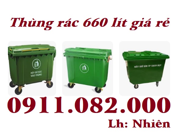 Cung cấp các mẫu thùng rác nhựa giá rẻ- thùng rác 120l 240l 660l chính hãng nhập khẩu- lh 091108200