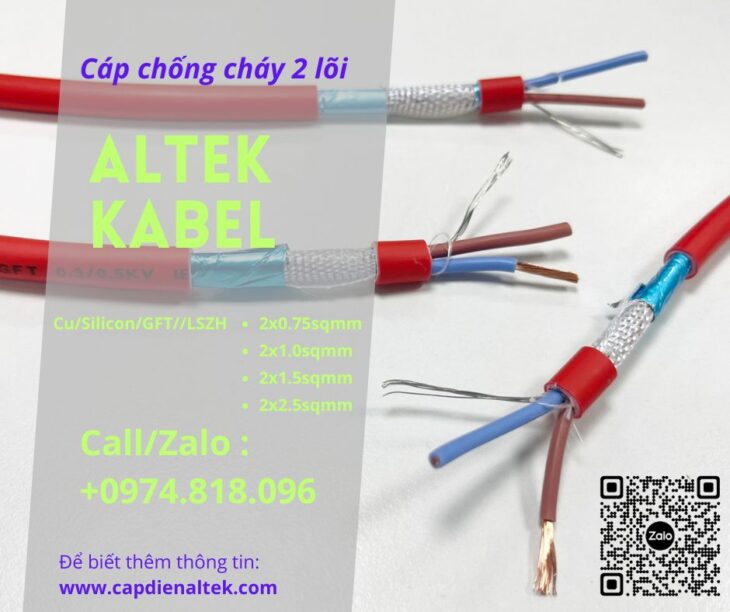 Cáp chống cháy chống nhiễu Altek Kabel – Giá xưởng