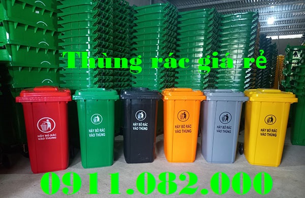 Cung cấp các mẫu thùng rác nhựa giá rẻ- thùng rác 120l 240l 660l chính hãng nhập khẩu- lh 091108200