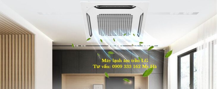 Máy Lạnh Âm Trần LG ZTNQ24GPLA0 – Inverter- Gas R32- 4 hướng thổi
