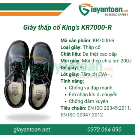 KING’S KR7000-R – Khi giày bảo hộ “đổi đời” thành sneaker hạng nặng!